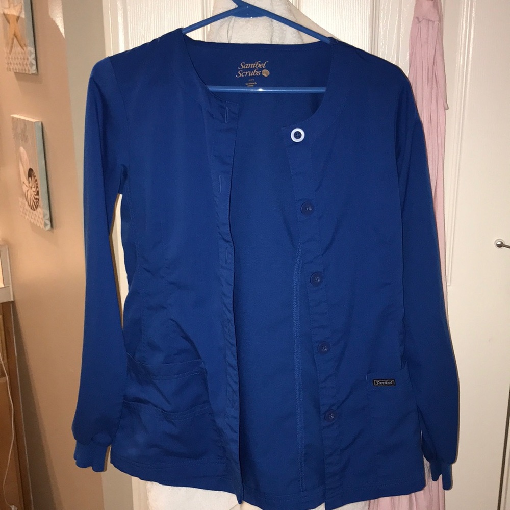 Royal Blue Soft Scrub Jacket